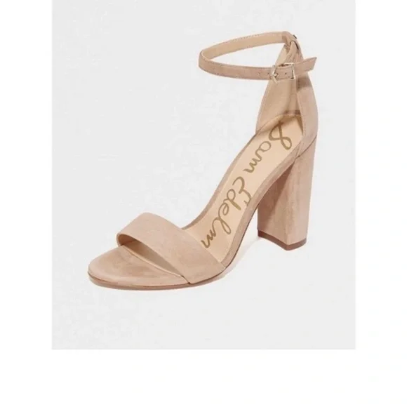 Yaro - Sam Edelman Women's Tan Block Heel Sandals size 8 - Picture 1 of 6